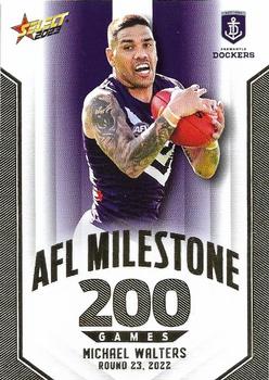 2023 Select AFL Footy Stars - AFL Milestones Games #MG27 Michael Walters Front